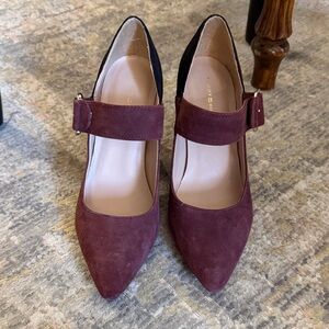 Tommy Hilfiger Elegant Burgundy and Black Women's Heels
